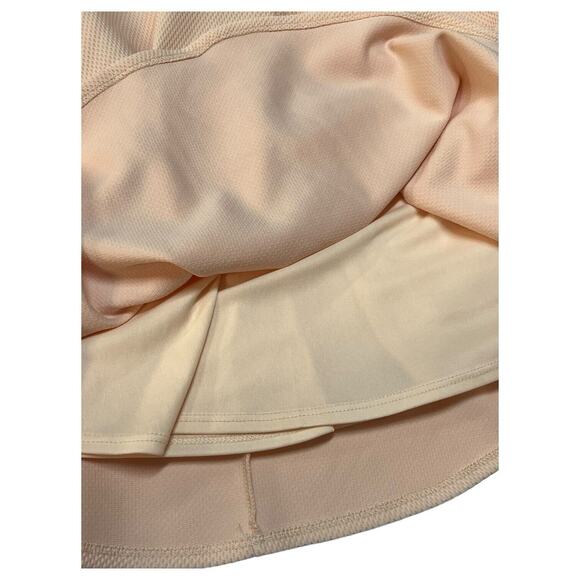 Lulus Dress Womens S Fit Flare Skater Sleeveless Textured Round Neck Lined Pink - Picture 8 of 13